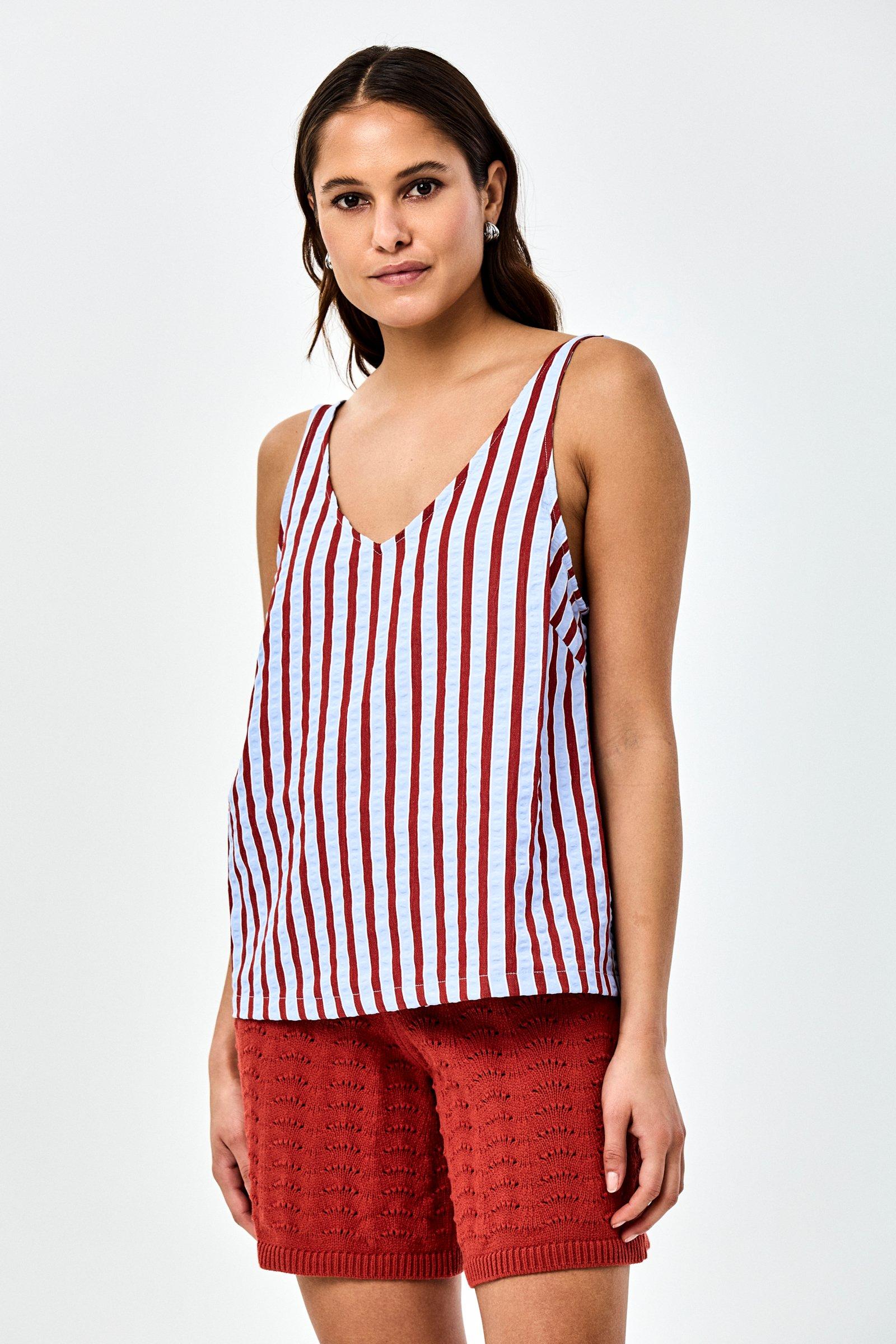 CKS - NUWIKA - top sans manches - bleu