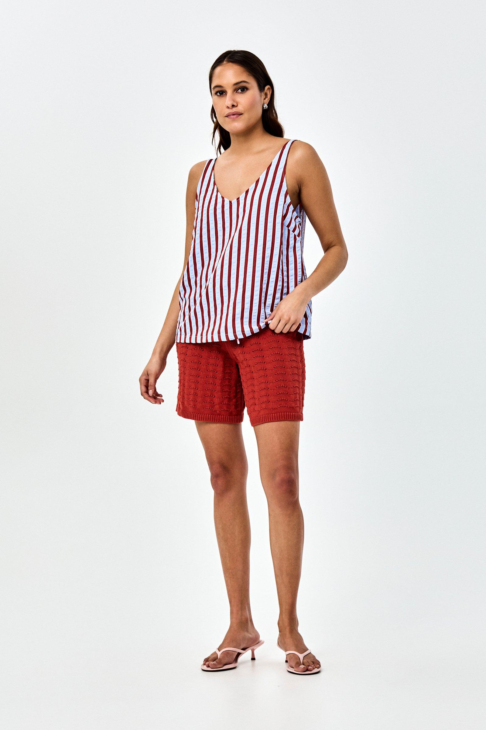 CKS - NUWIKA - mouwloze top - blauw