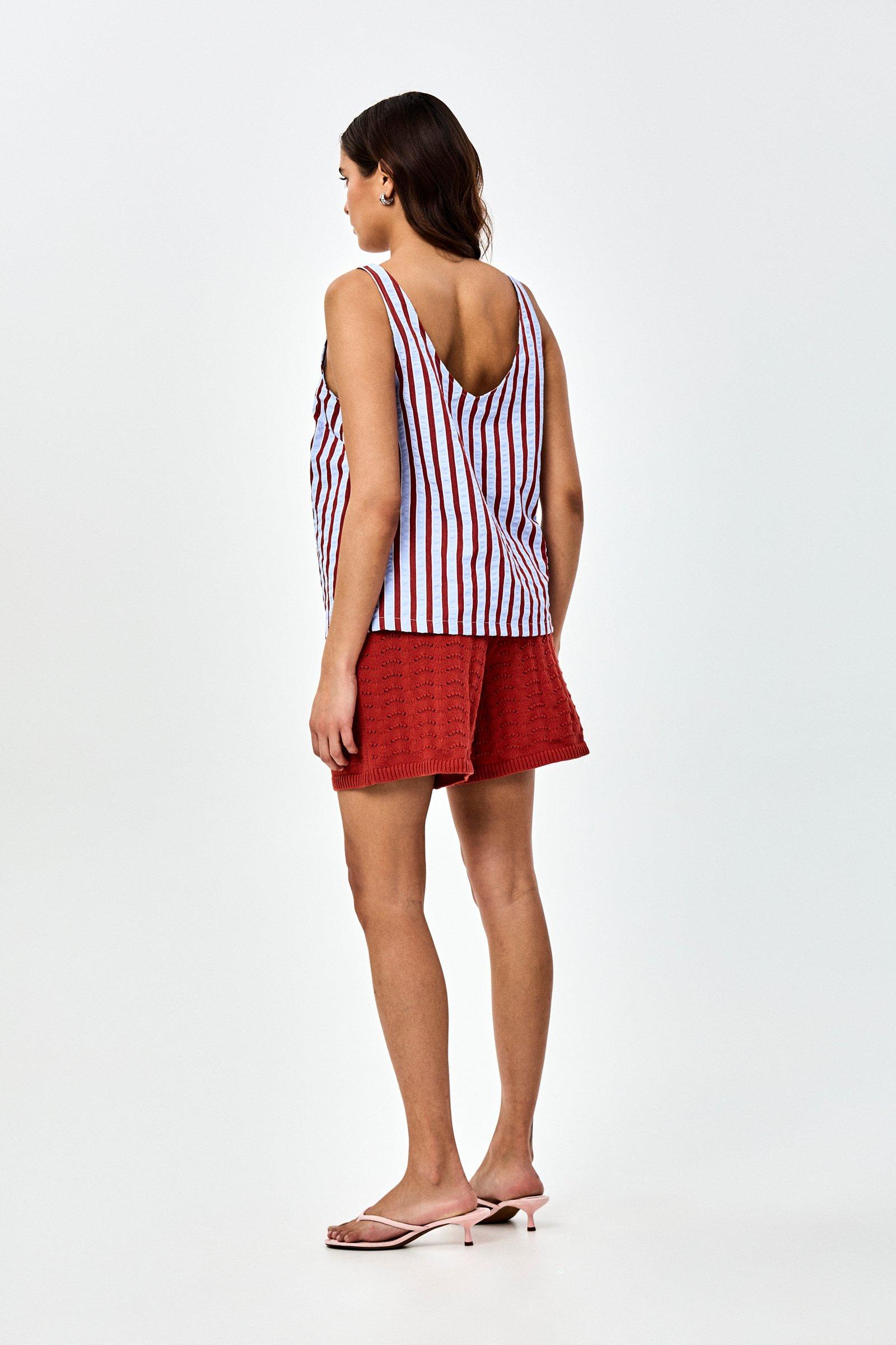 CKS - NUWIKA - top sans manches - bleu