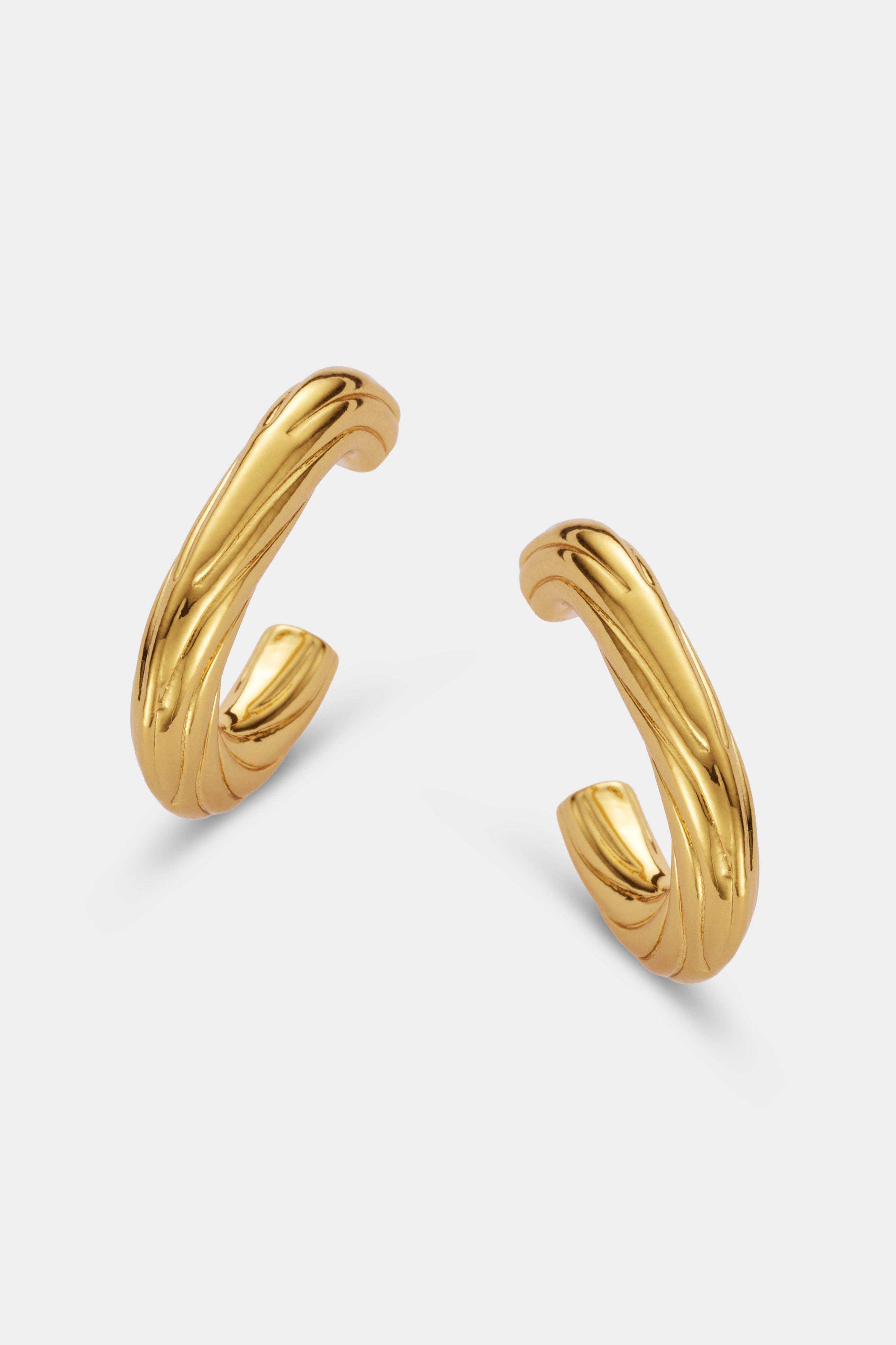 CKS - ELLERS - boucles d'oreilles - jaune fonc&eacute;