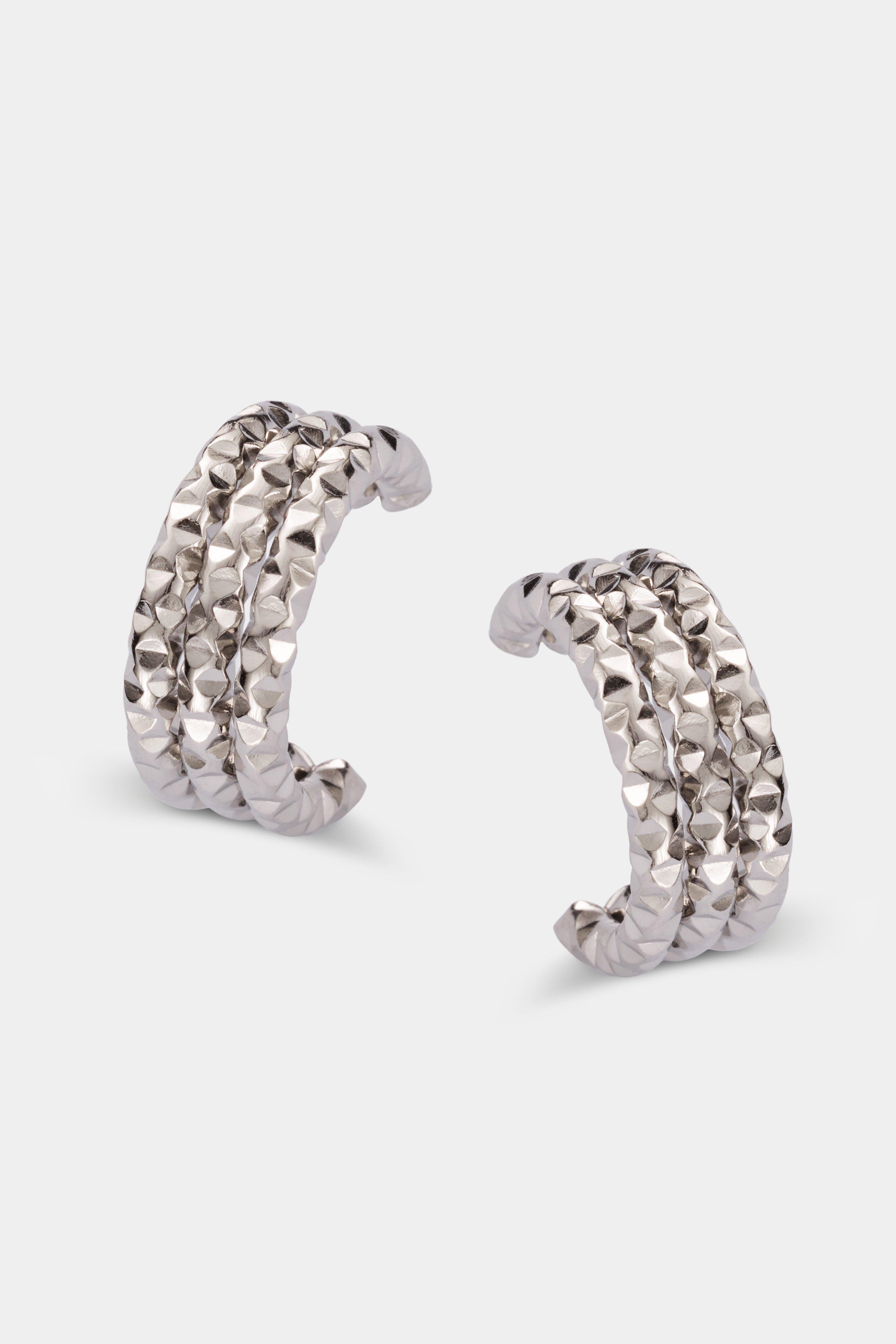 CKS - ENESTE - boucles d'oreilles - gris clair