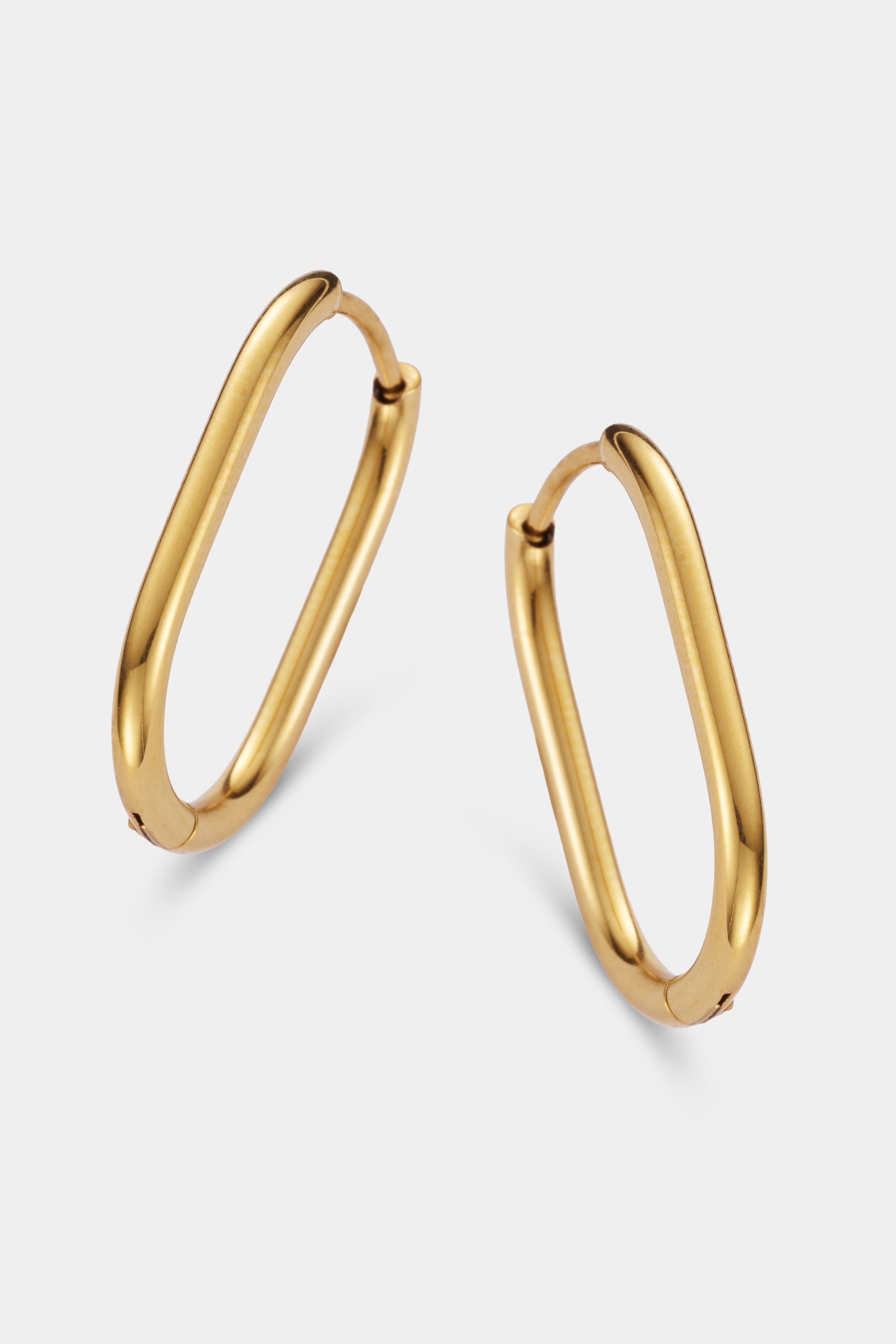 CKS - ELEGANTE - earrings - dark yellow