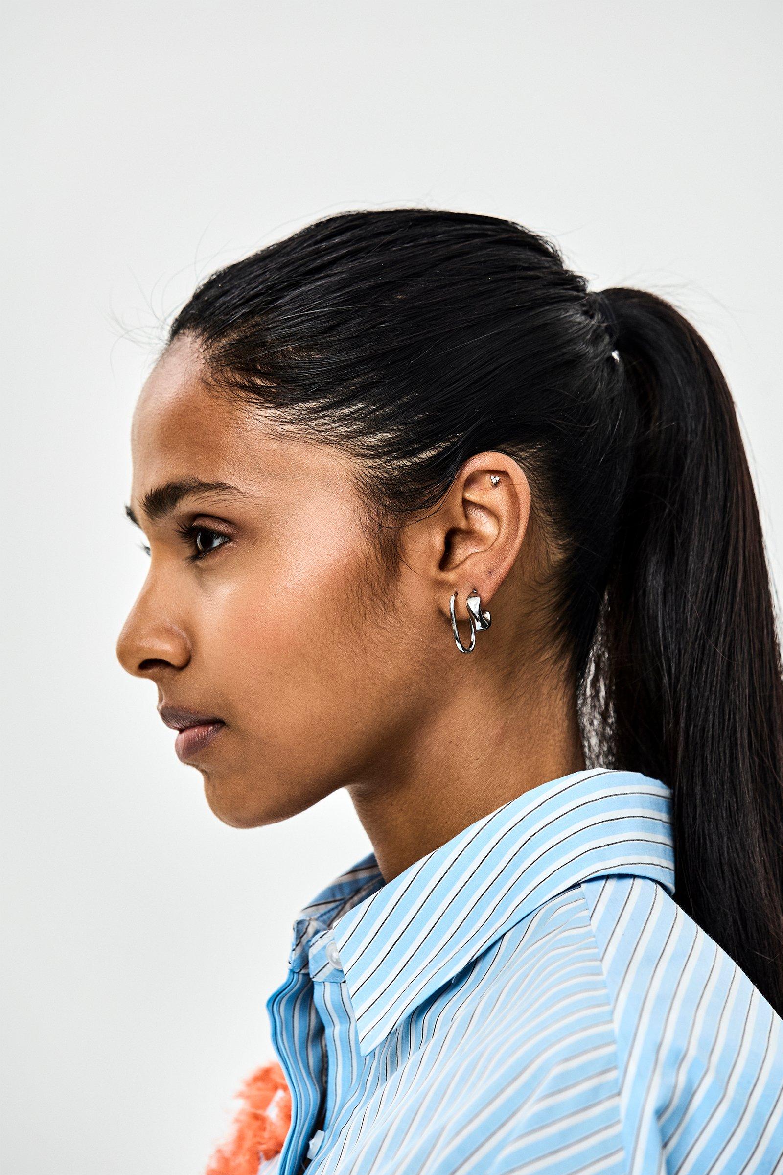 CKS - ELEGANTE - earrings - light grey