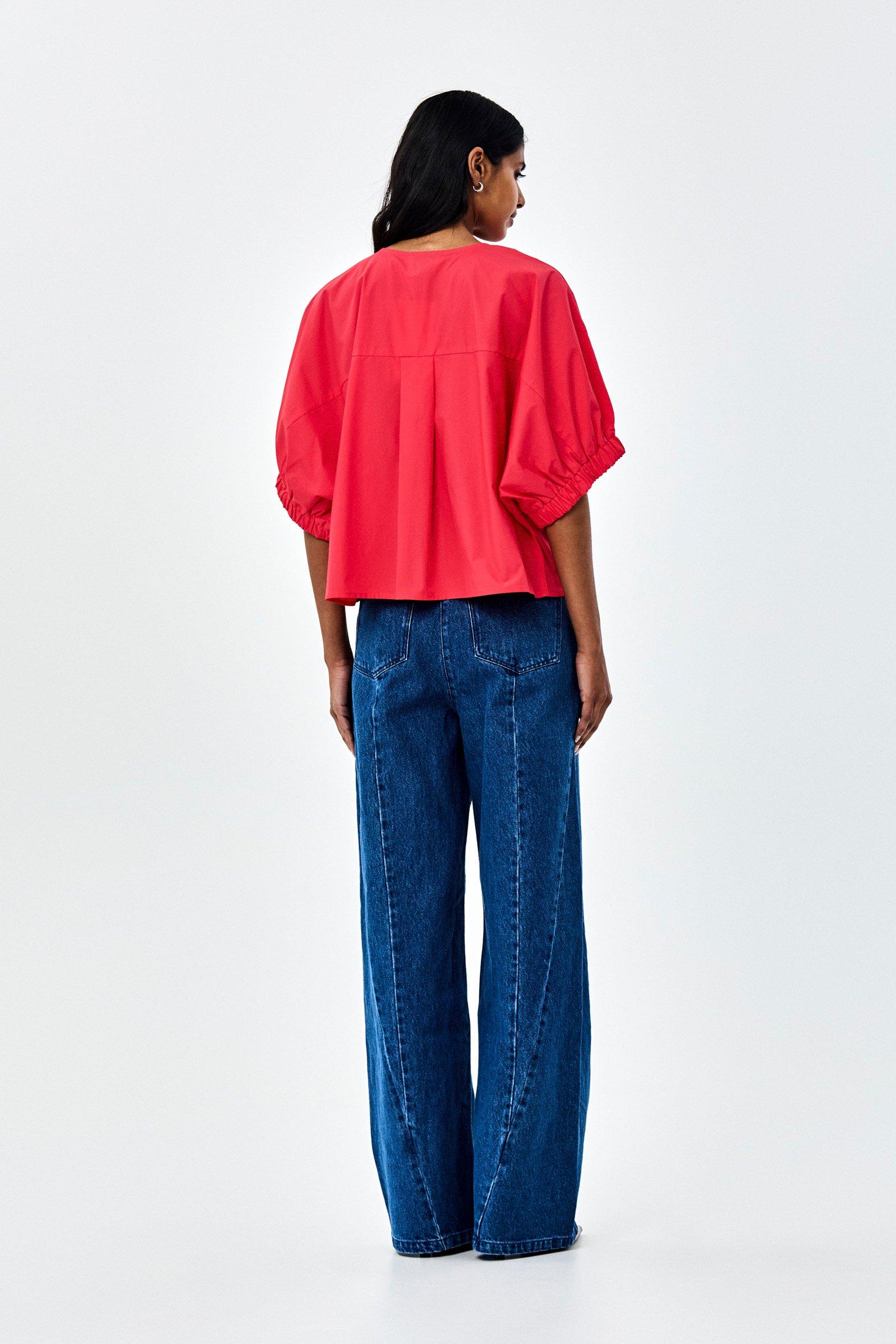 CKS - SINDER - blouse korte mouwen - felroze