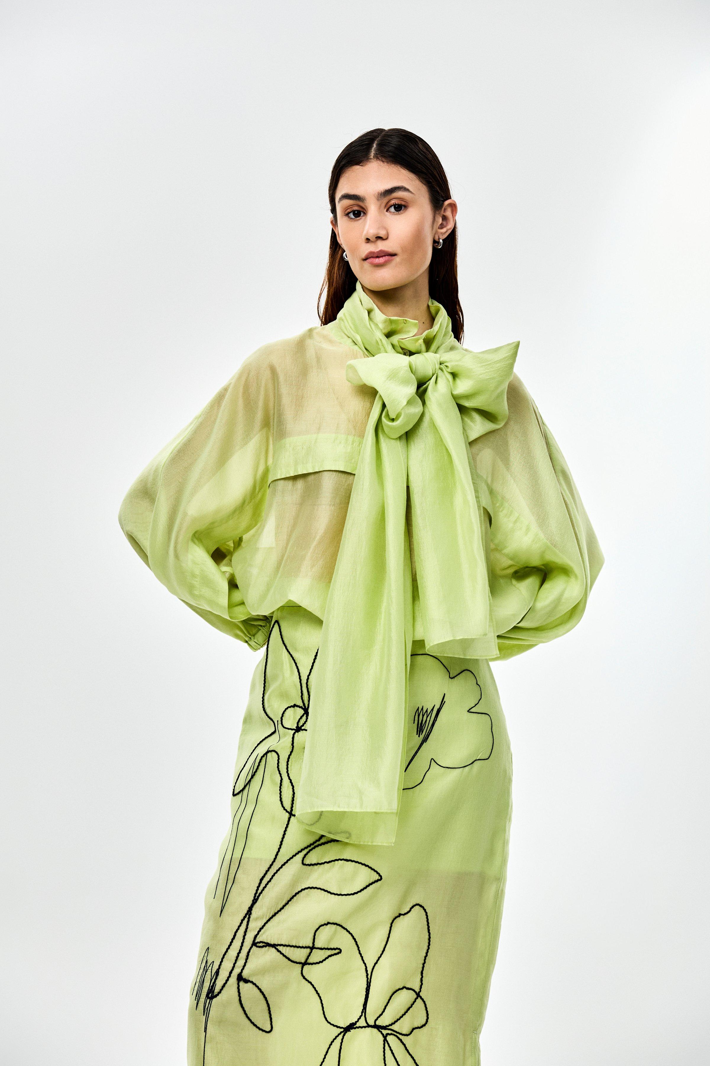 CKS - BettyxIrmy - chemisier &agrave; manches longues - khaki