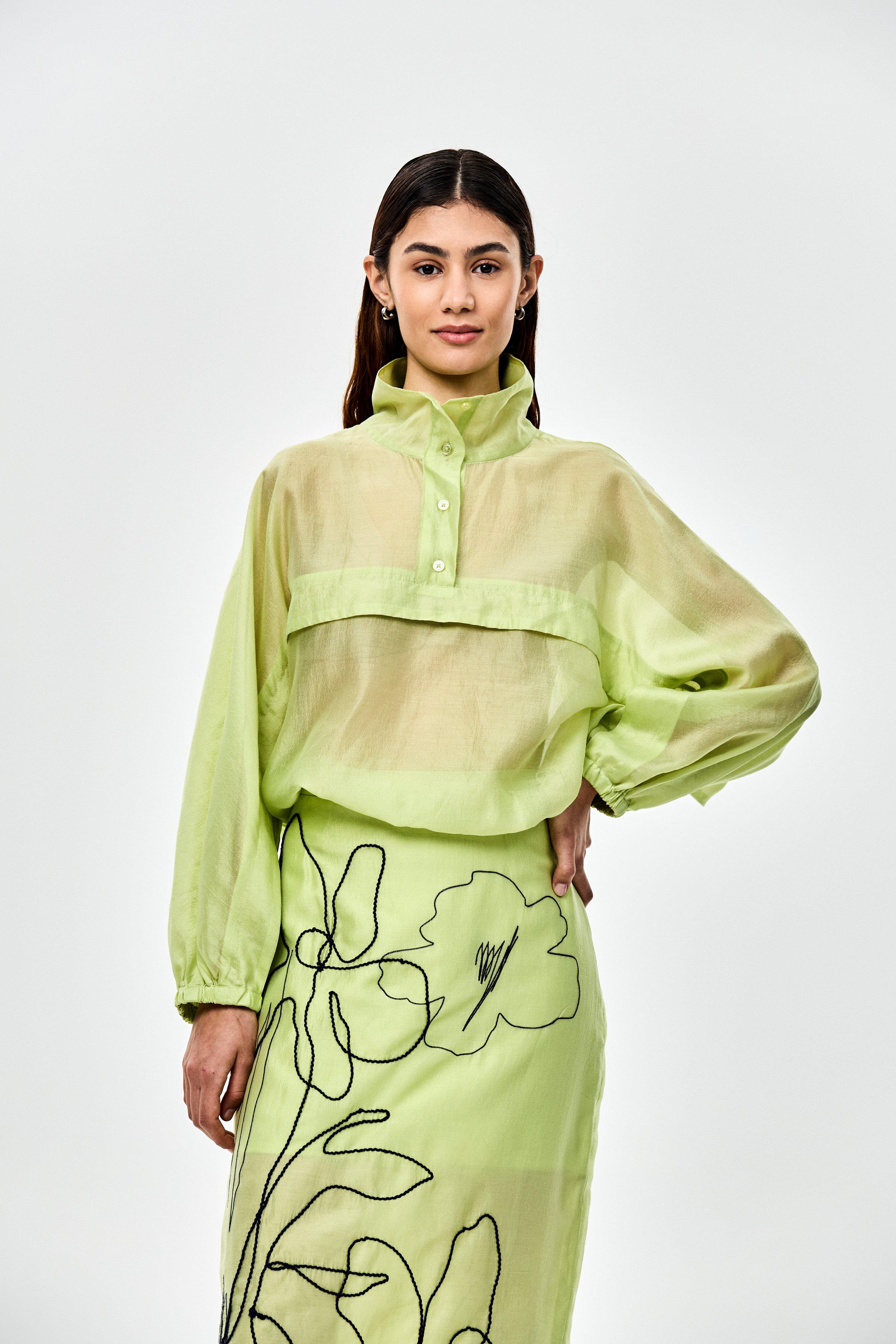 CKS - BettyxIrmy - chemisier &agrave; manches longues - khaki