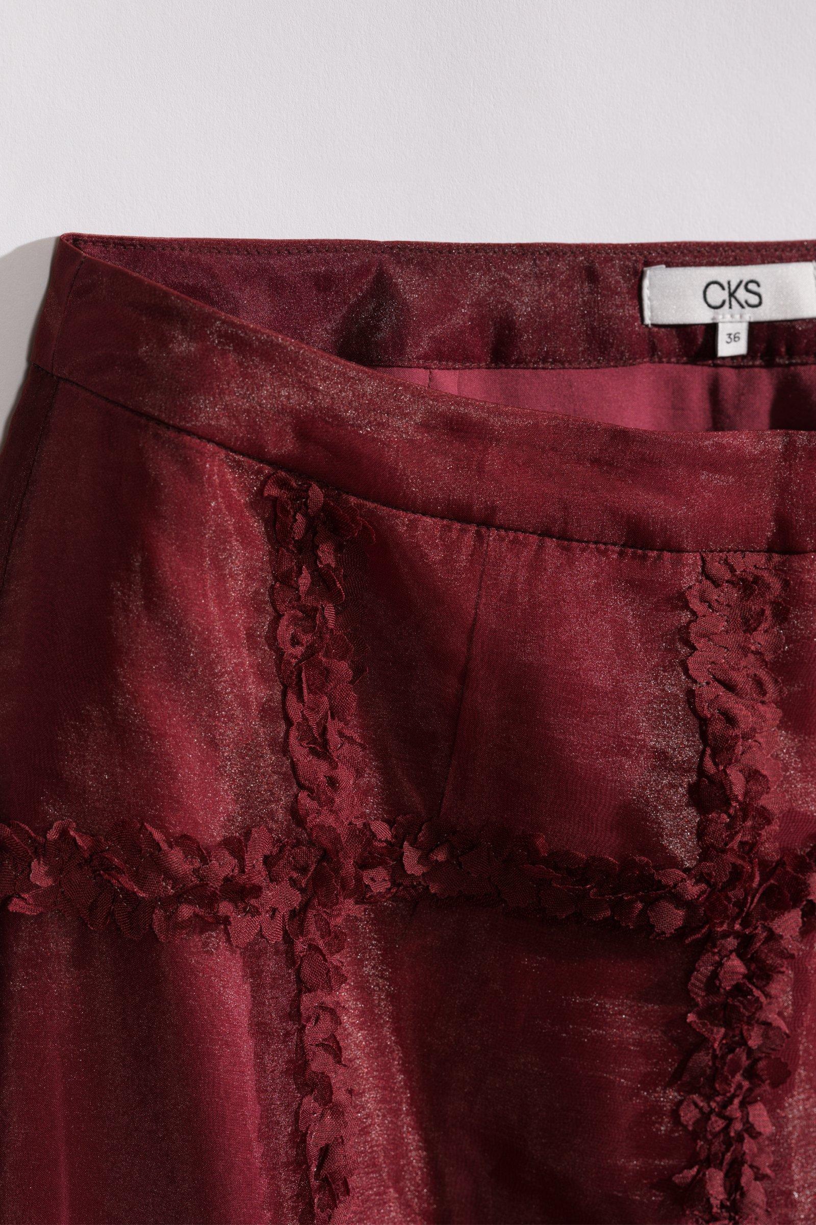 CKS - JuliettexIrmy - long skirt - burgundy