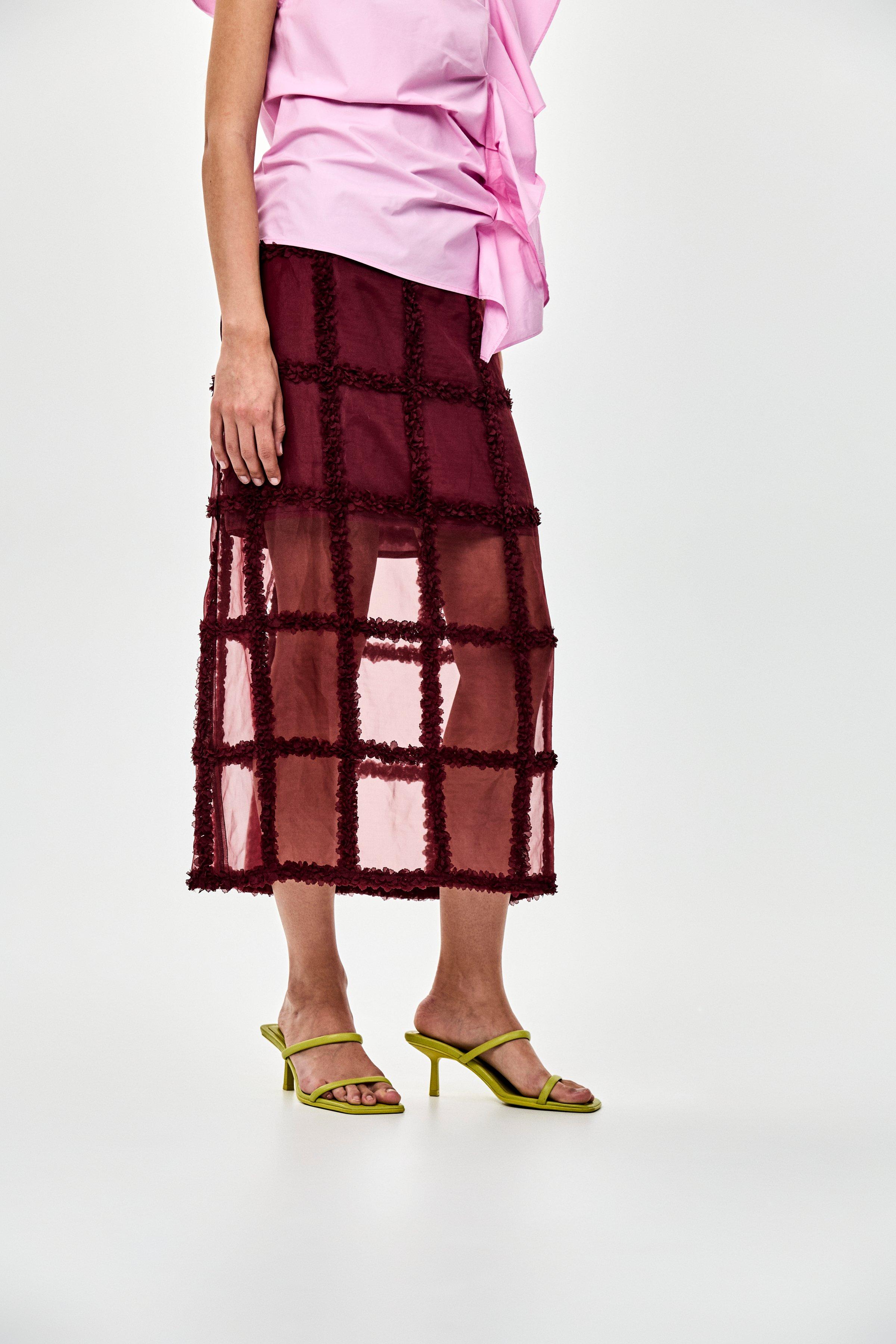 CKS - JuliettexIrmy - long skirt - burgundy