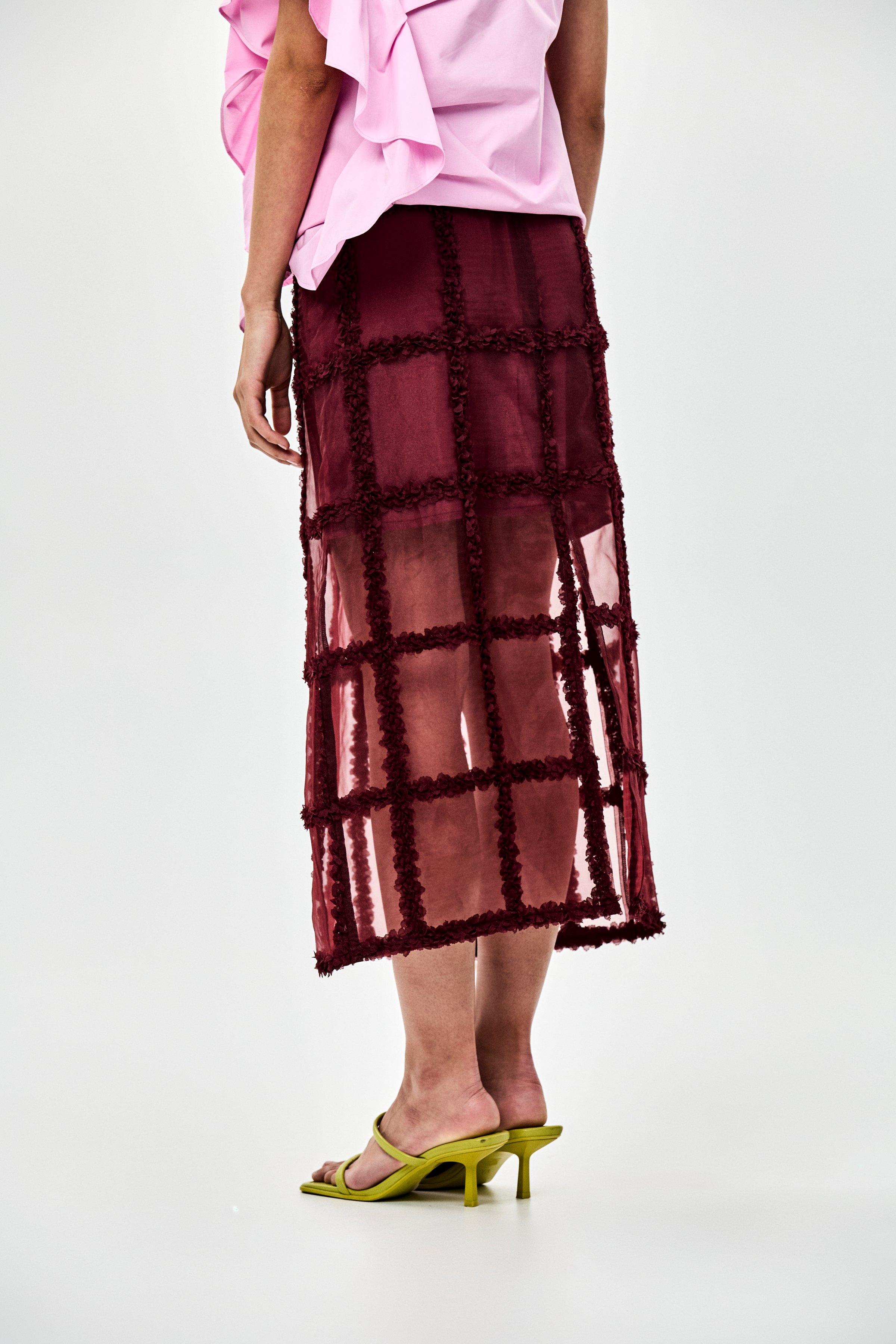 CKS - JuliettexIrmy - long skirt - burgundy