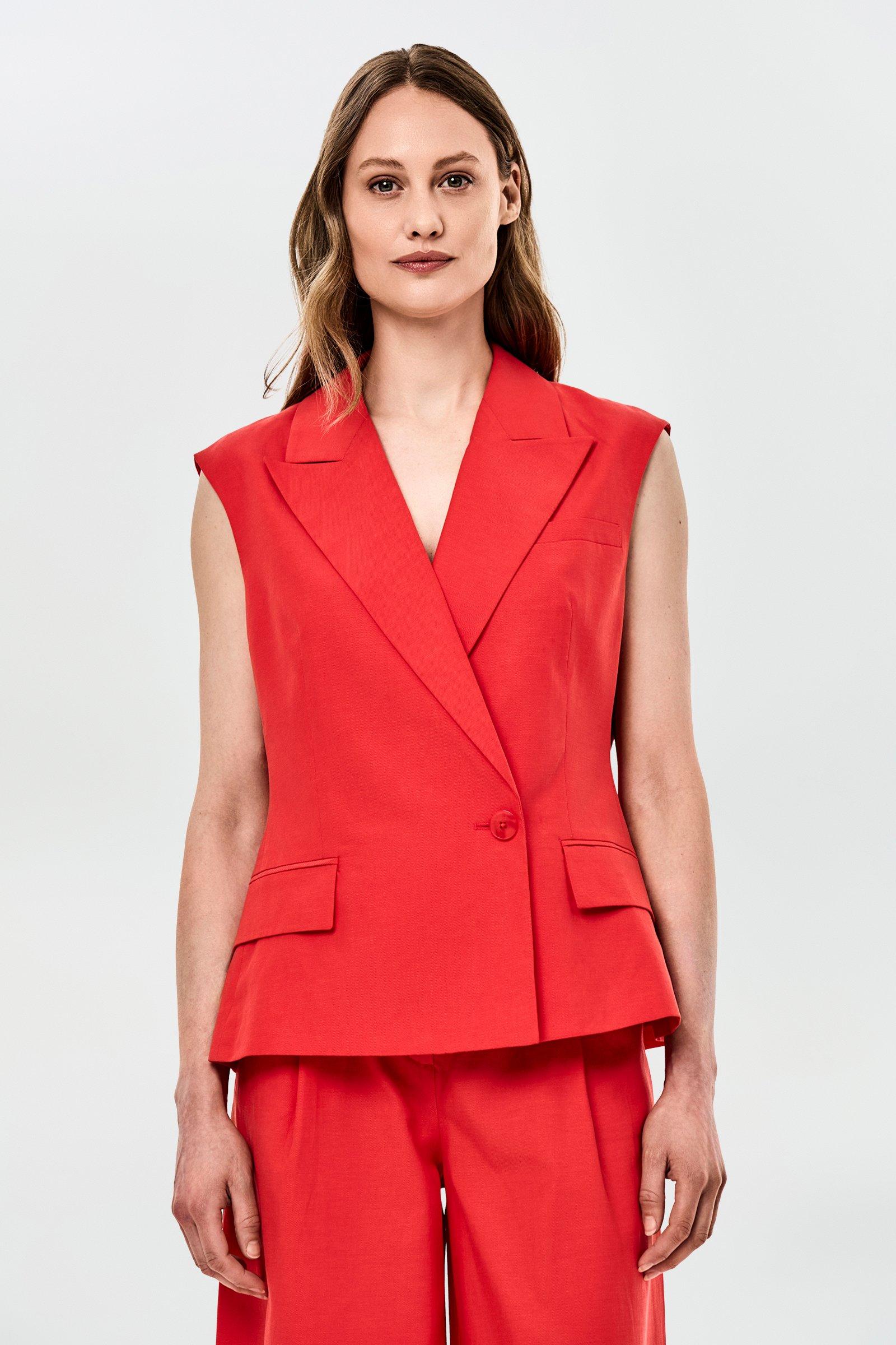 CKS - CLEEVE - blazer - rouge vif