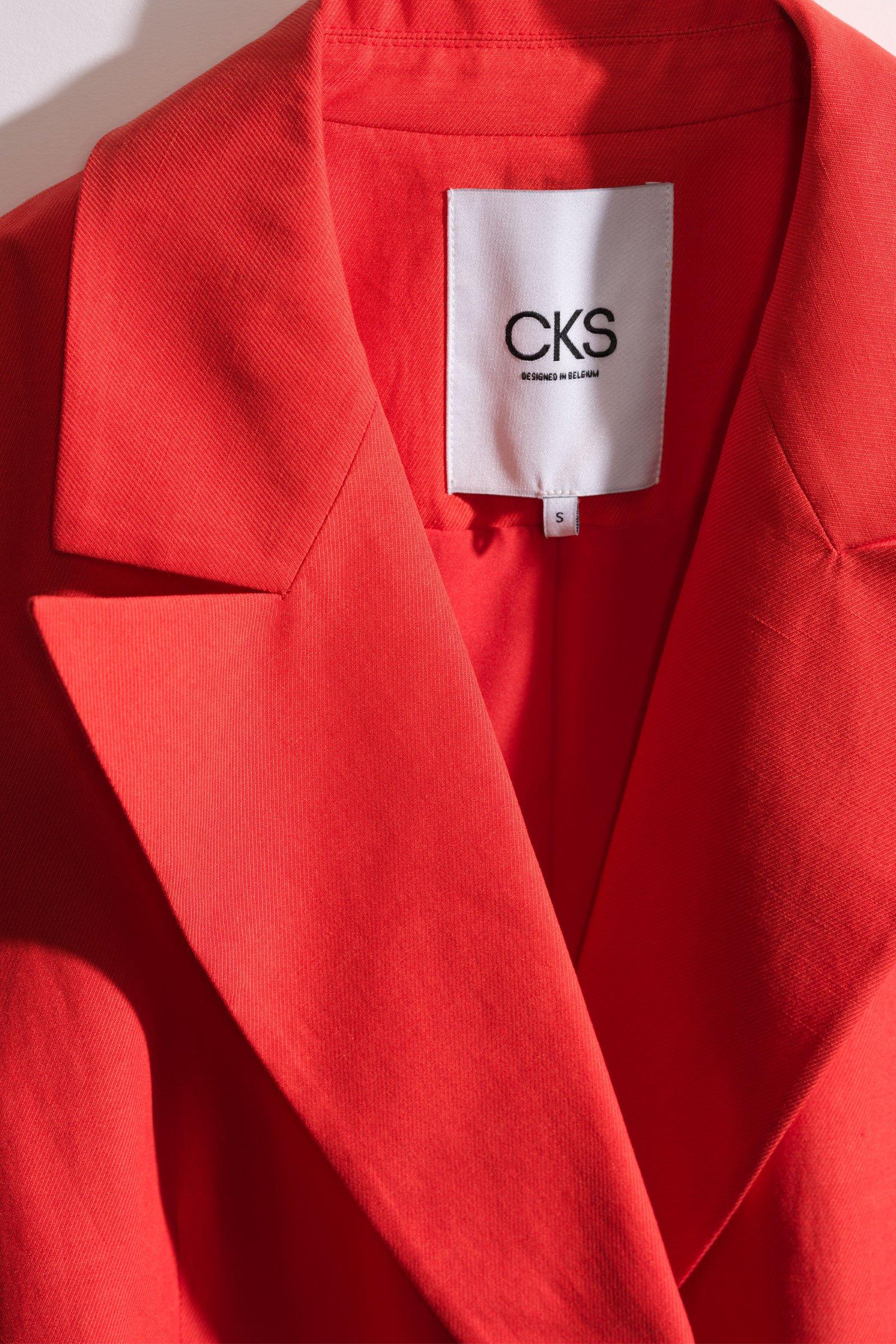 CKS - CLEEVE - blazer - rouge vif