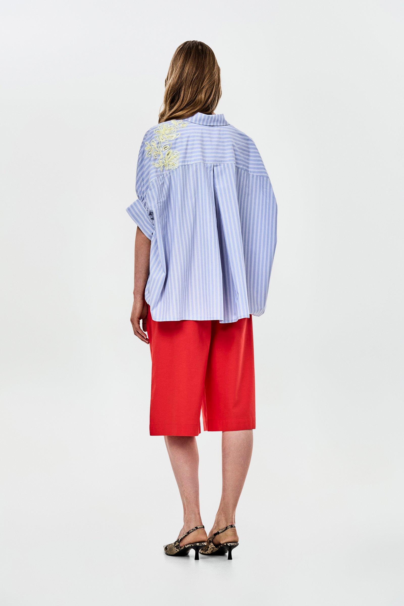 CKS - SAPE - blouse korte mouwen - blauw