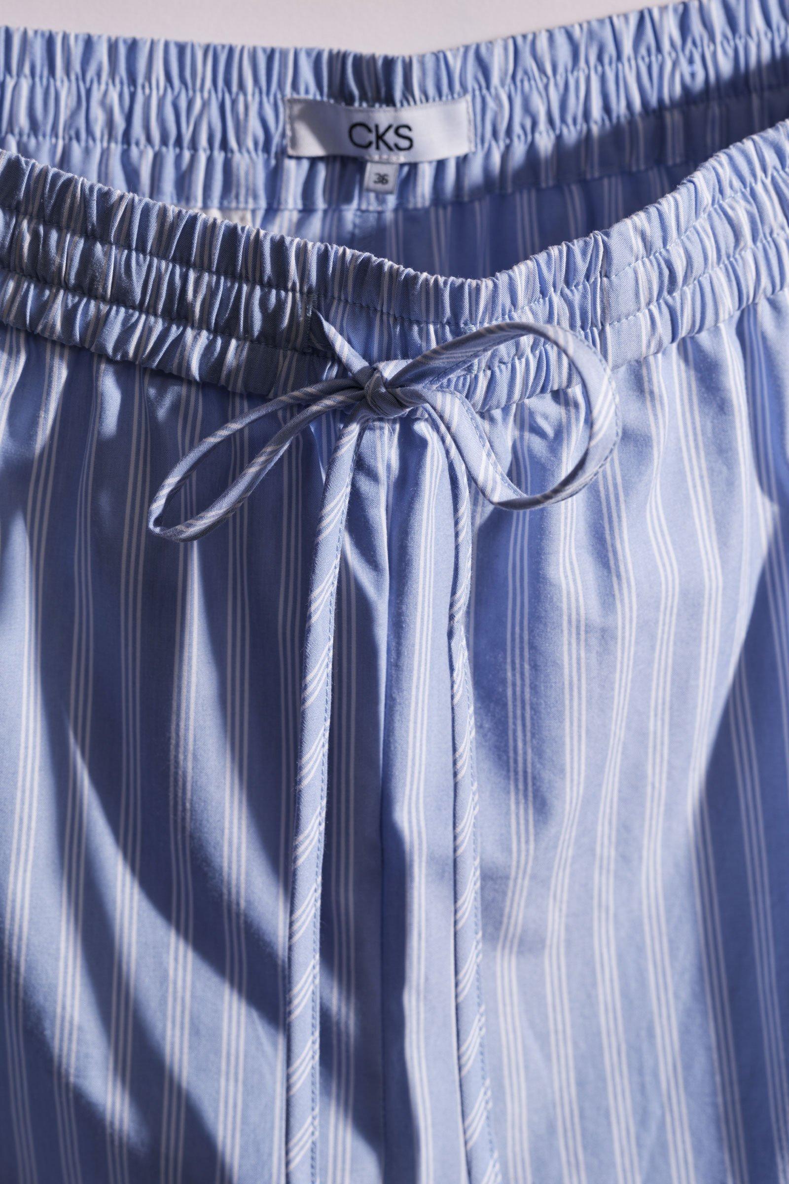 CKS - TOBYWIDE - pantalon long - bleu clair