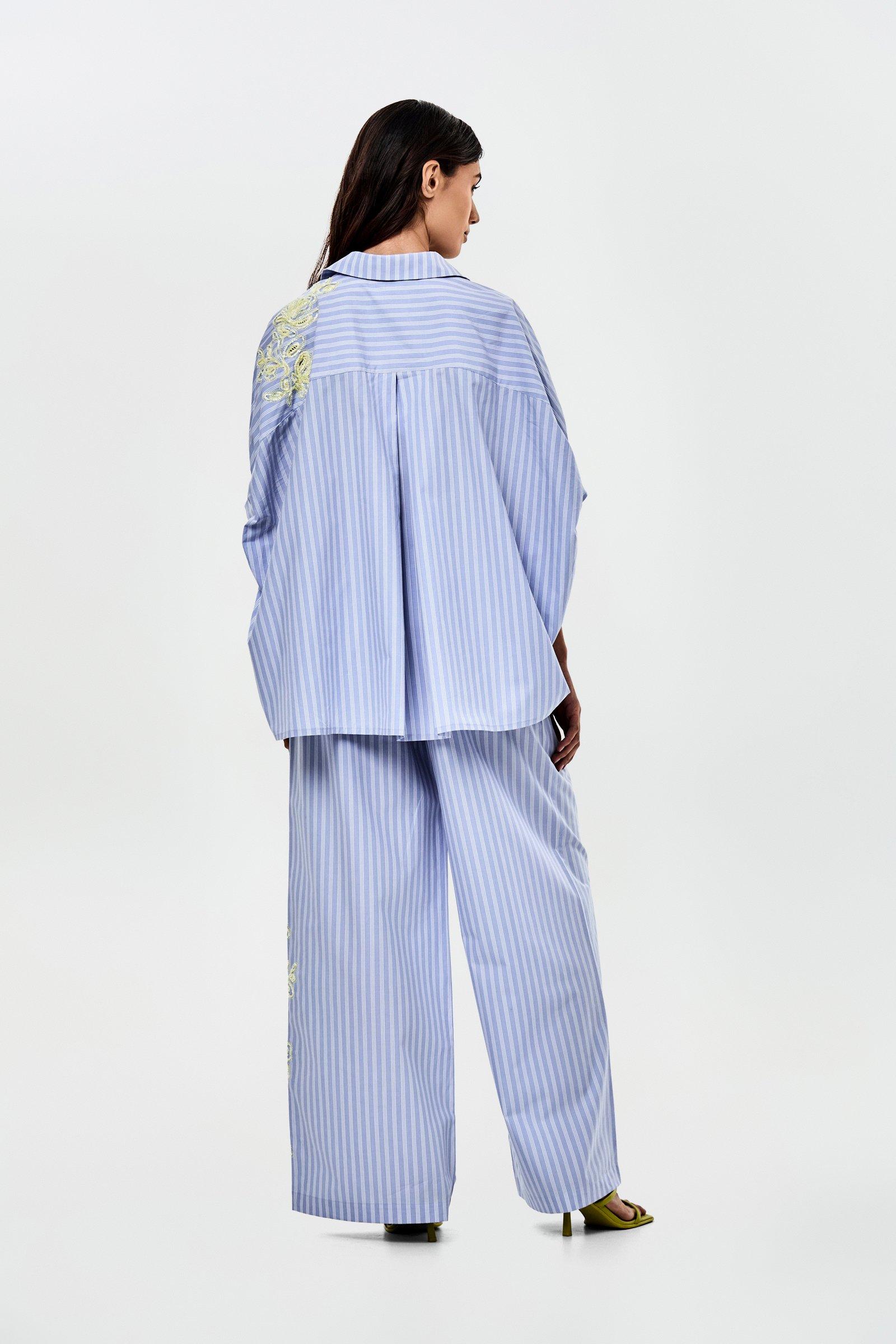 CKS - TOBYWIDE - long trouser - light blue