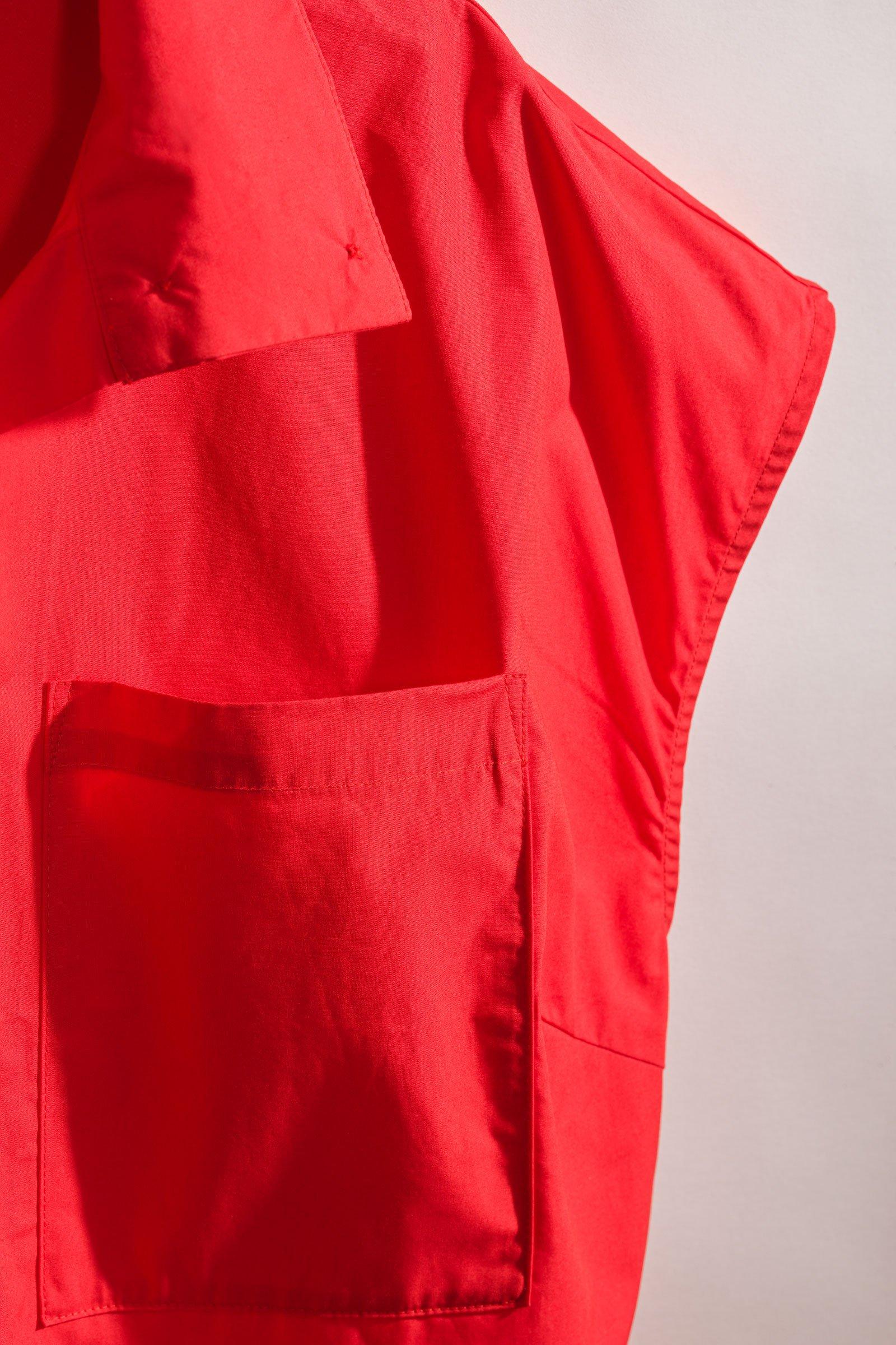 CKS - SEBOW - blouse korte mouwen - felrood
