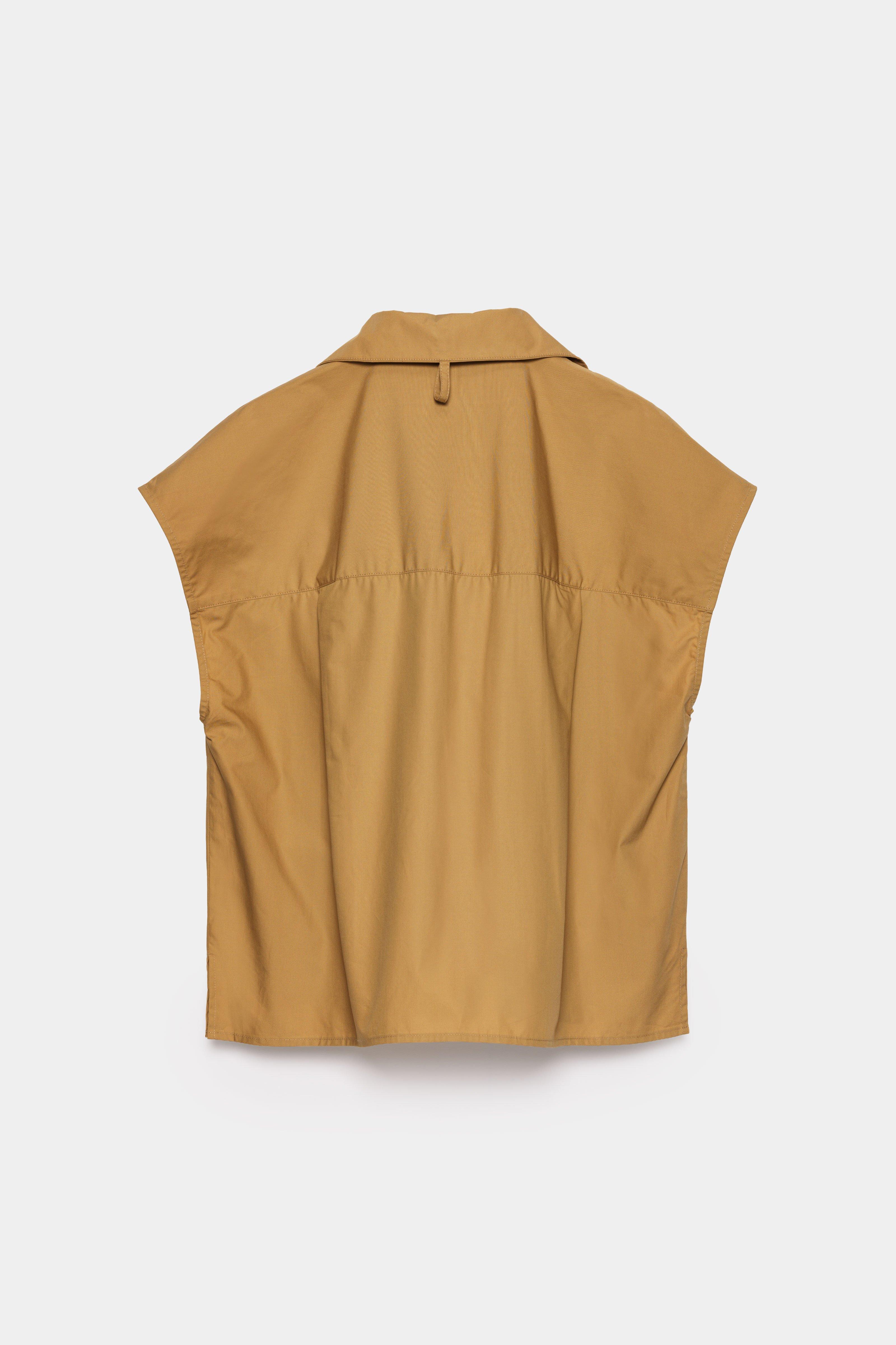 CKS - SEBOW - blouse korte mouwen - bruin