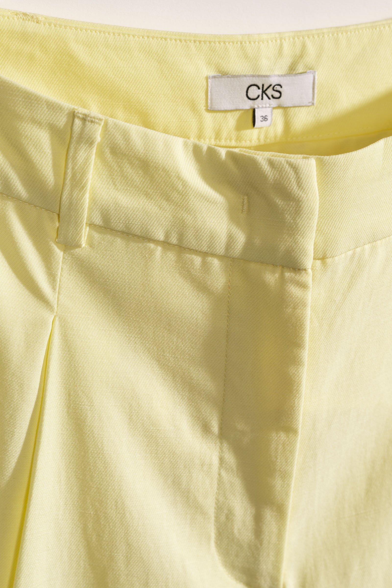 CKS - THEOWIDE - long trouser - light yellow