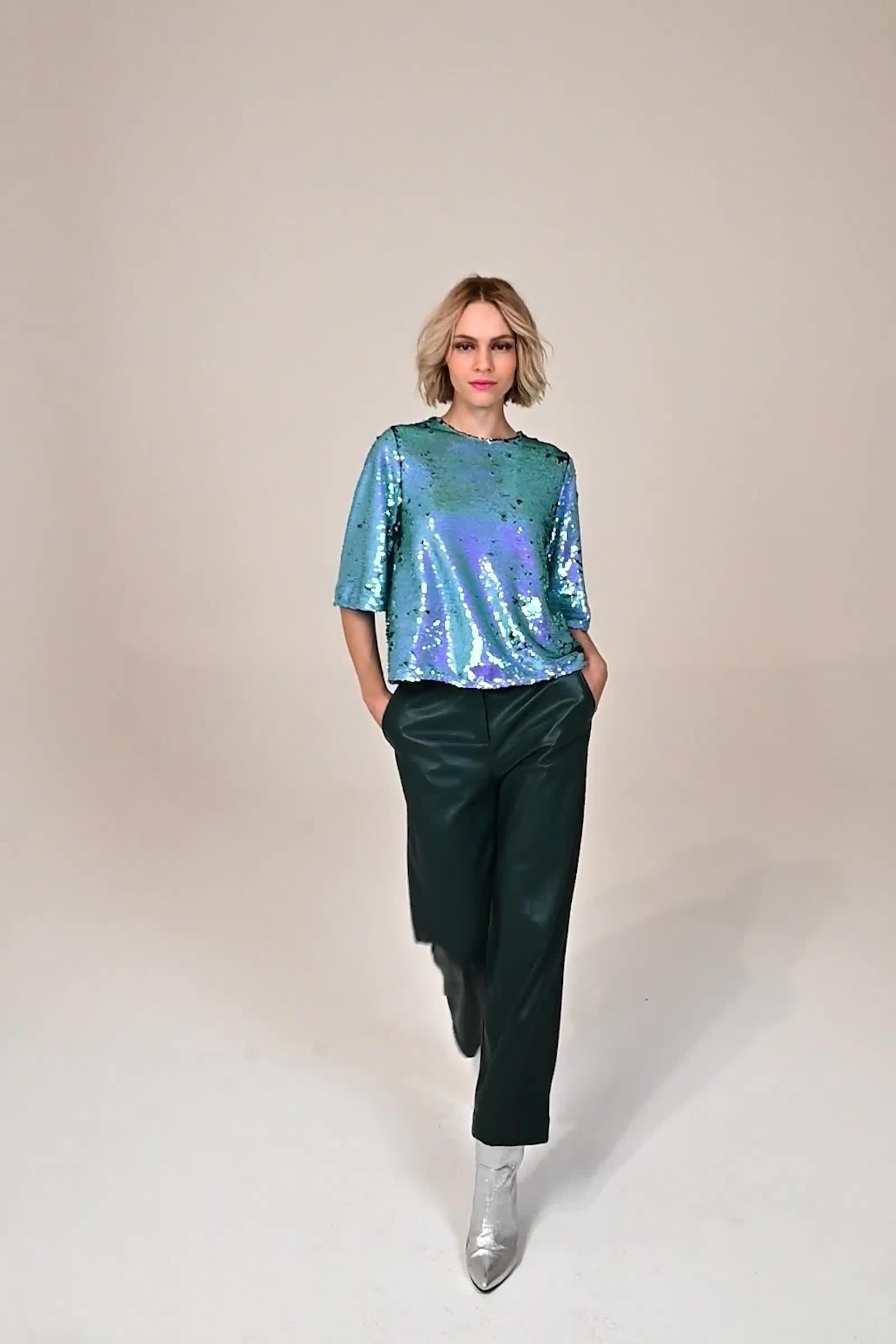 CKS Dames - TIRIA - blouse lange mouwen - intens blauw