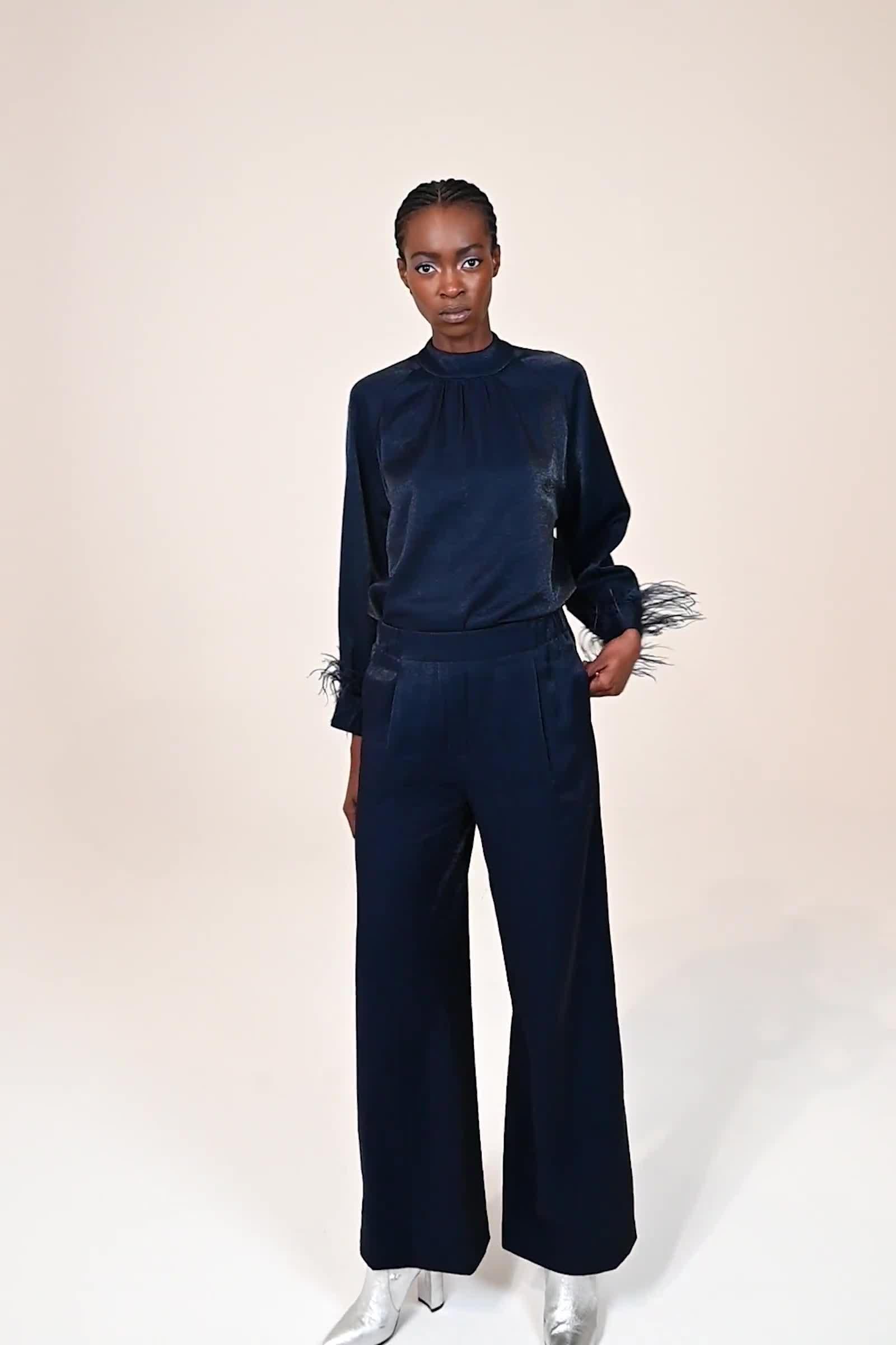 CKS Dames - SHAYS - blouse short sleeves - dark blue