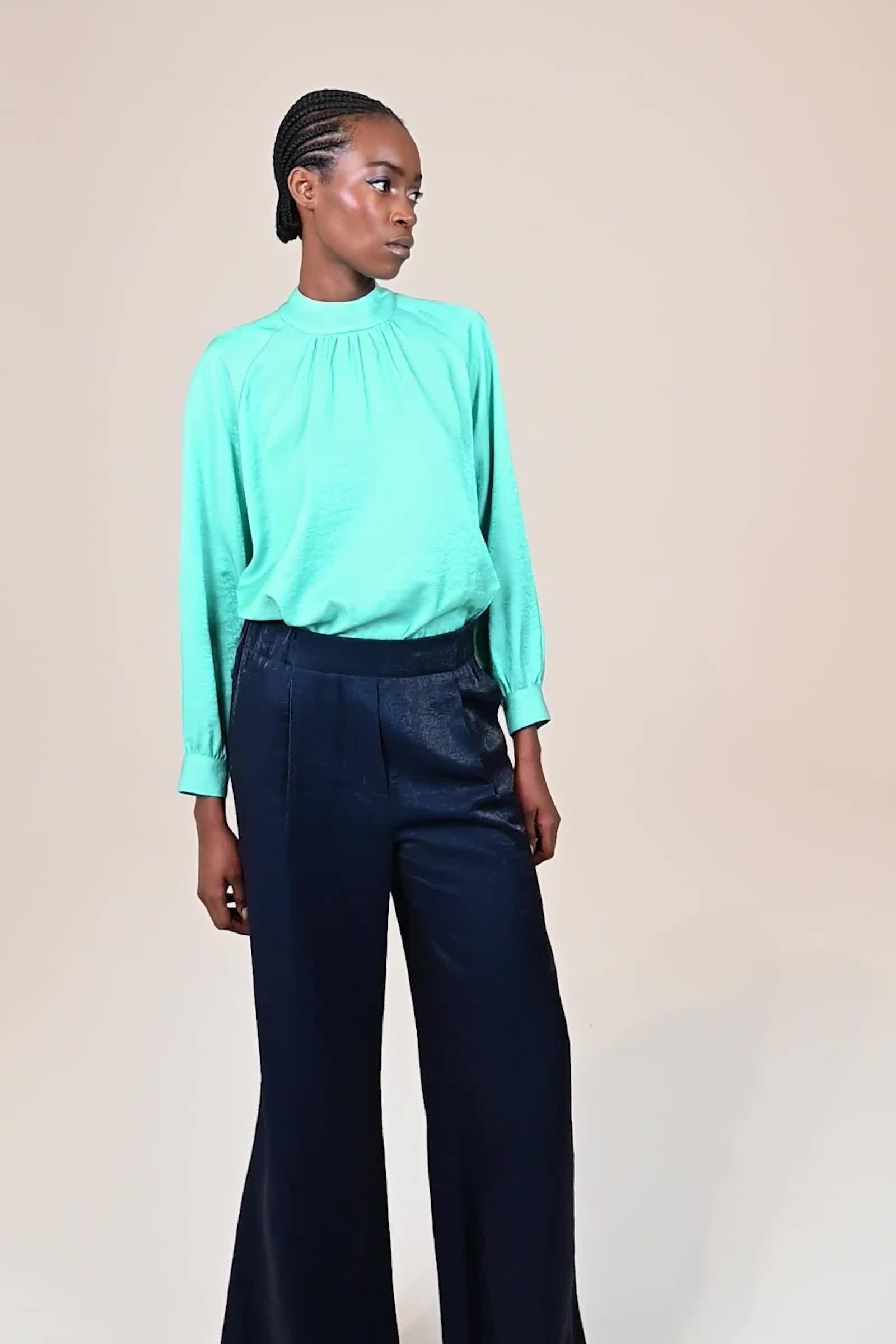 CKS Dames - SHAY - blouse lange mouwen - felblauw