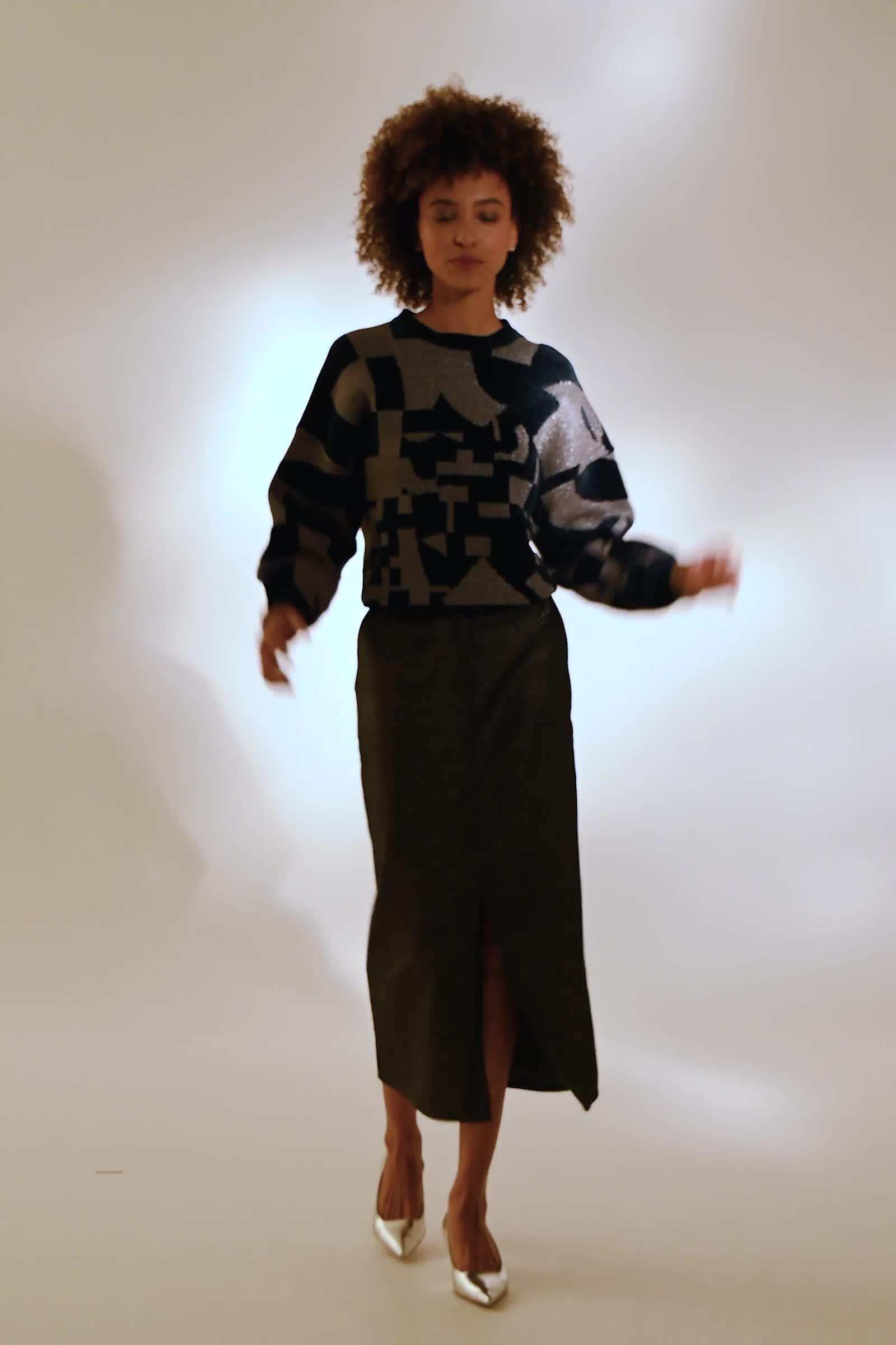 CKS Dames - POBOT - pullover - gris foncé
