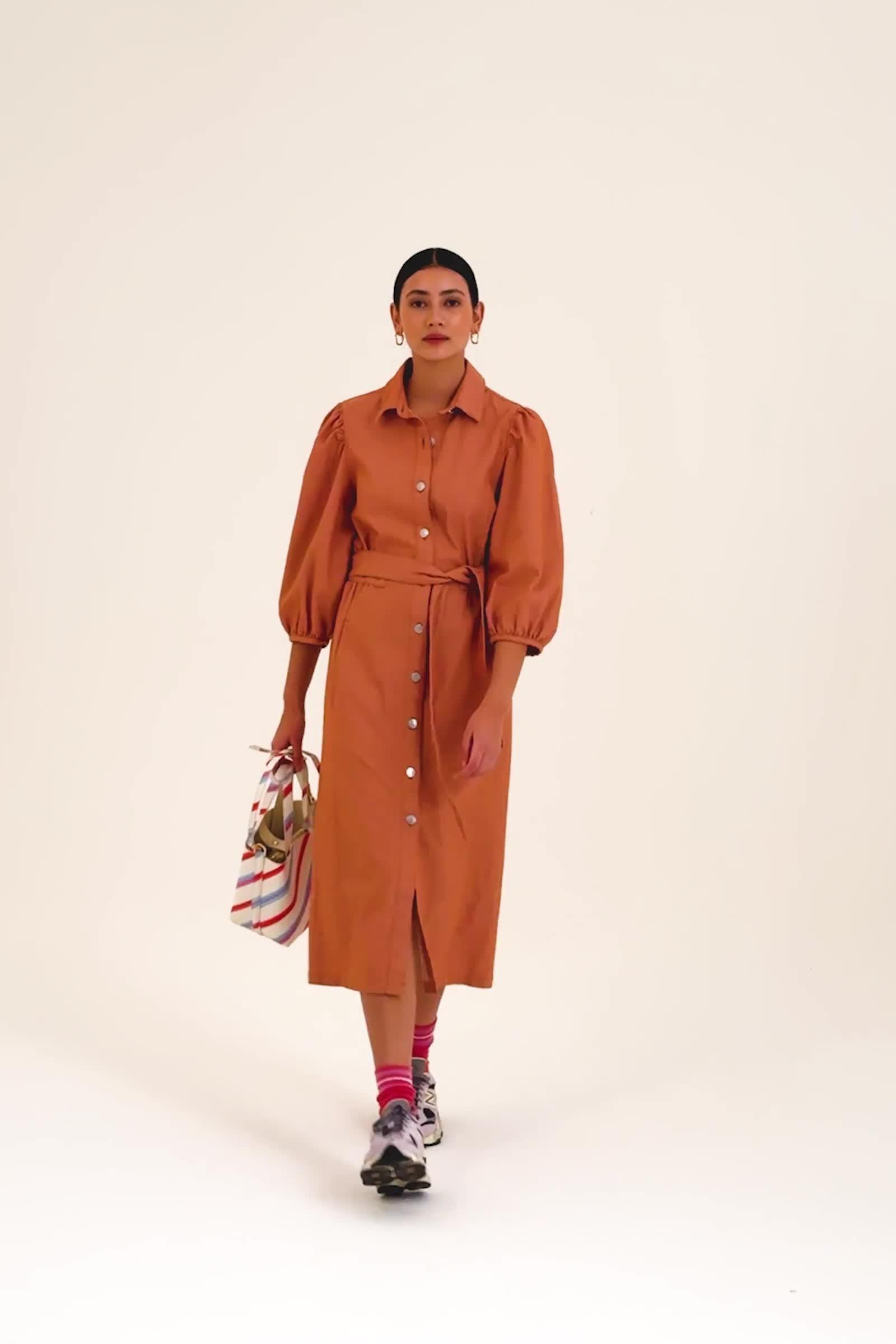 CKS - IVORYS - Midi-Kleid - Braun