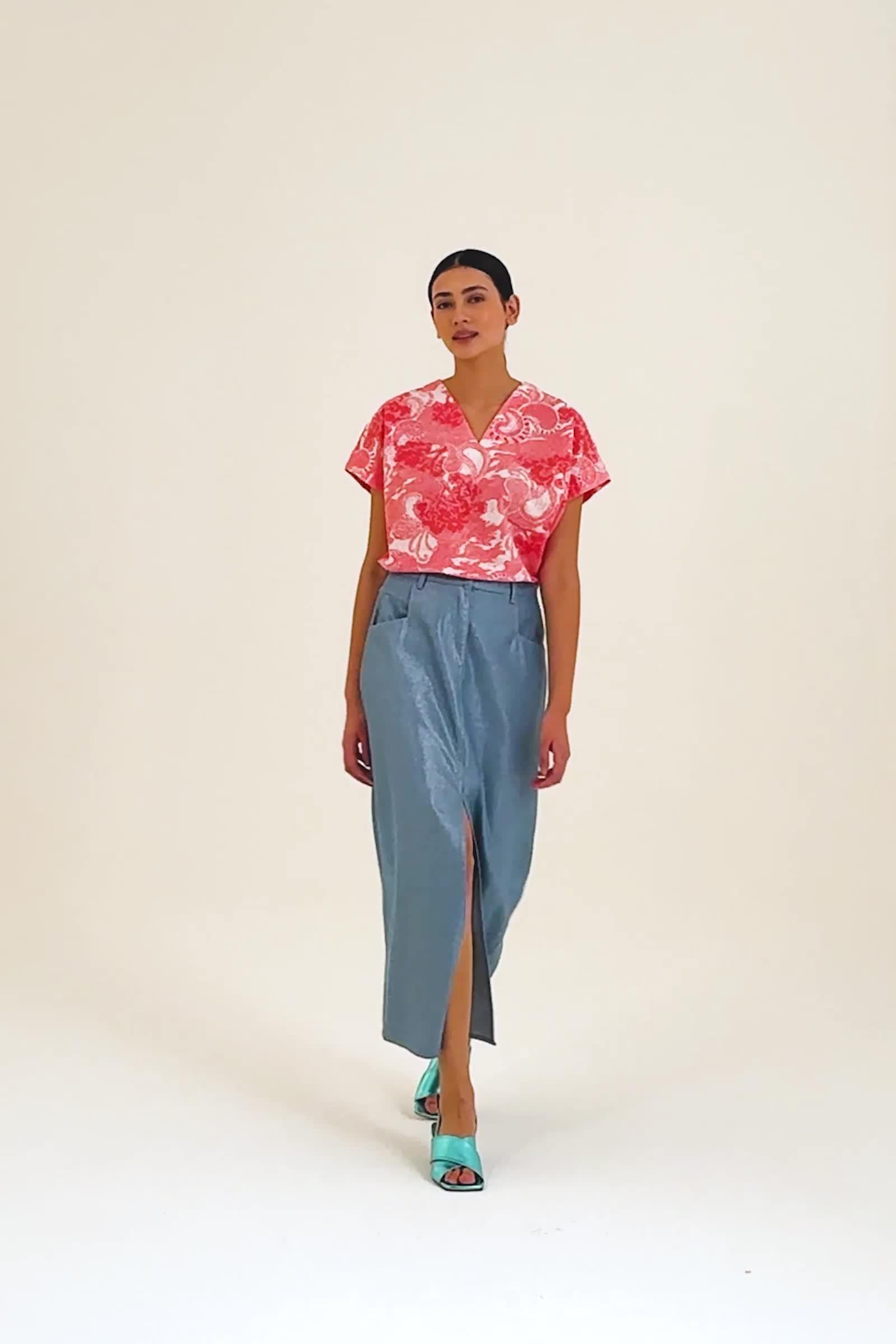 CKS - SABA - blouse long sleeves - bright pink