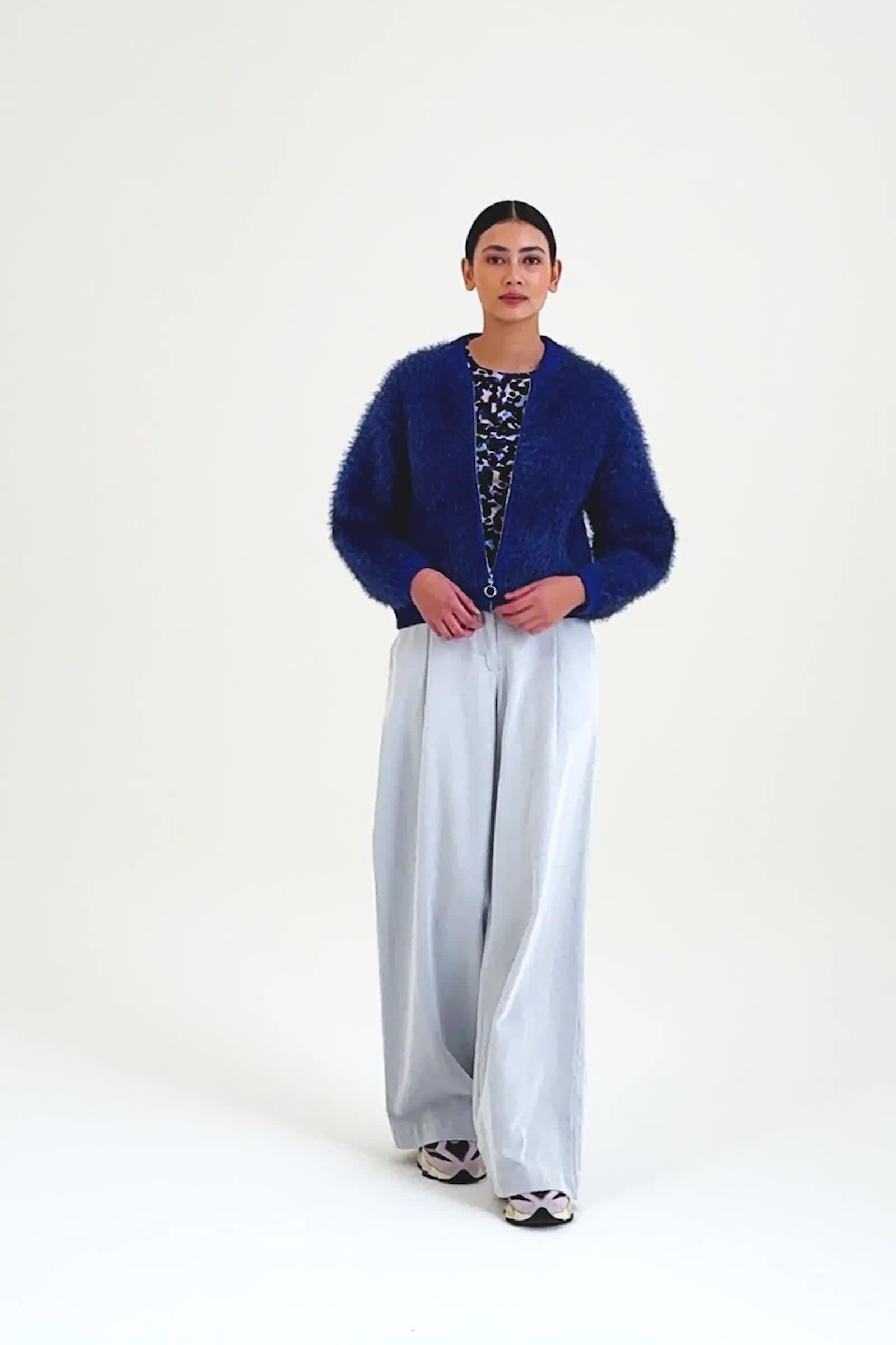 CKS - THUNDER - lange broek - lichtblauw