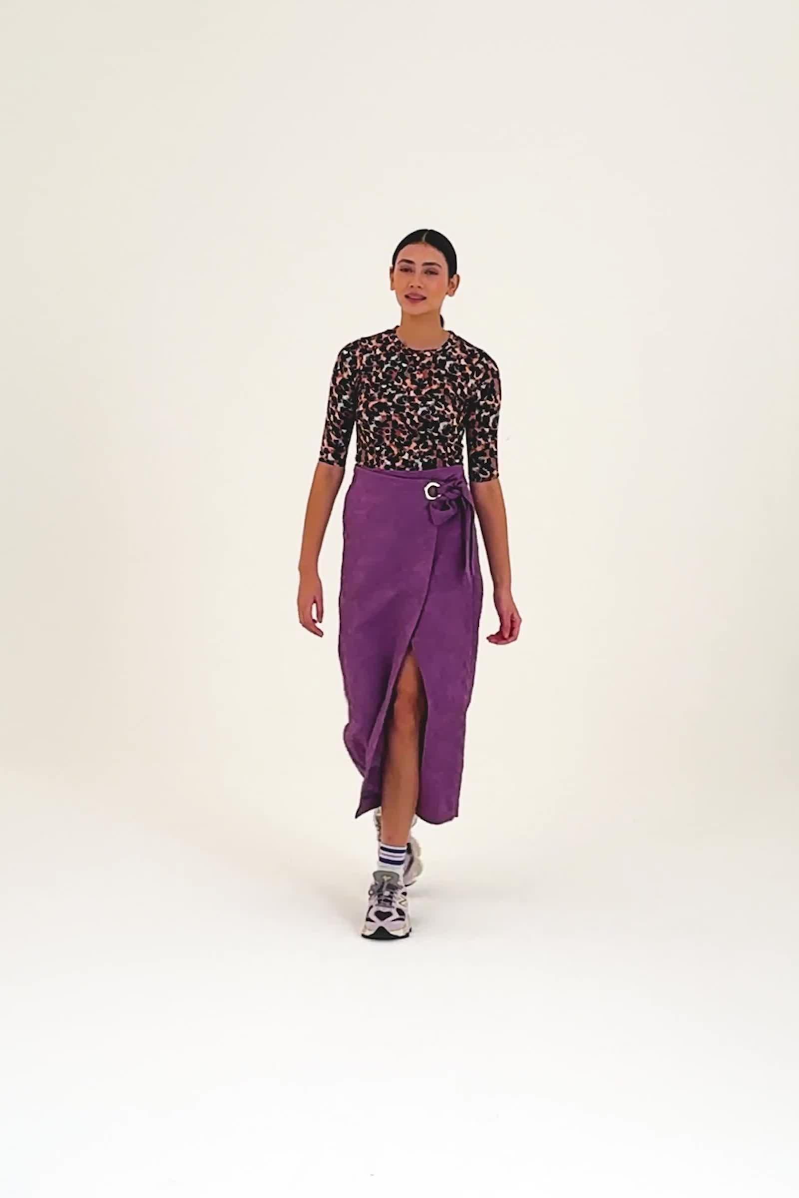 CKS - SKILLA - long skirt - purple