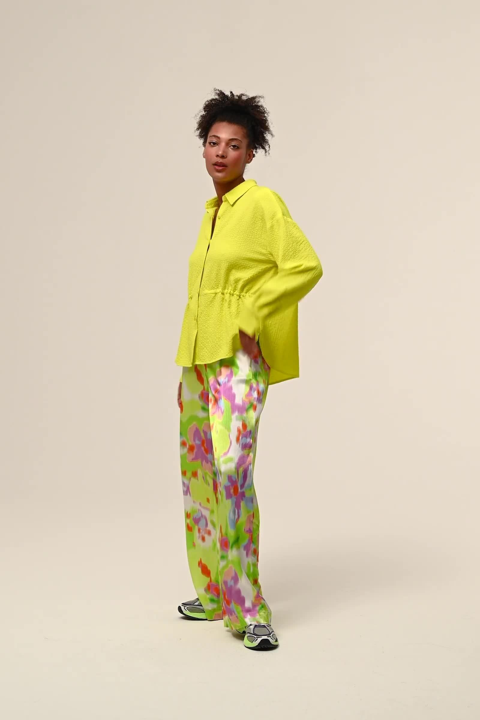 CKS Dames - SWIPE - blouse korte mouwen - felgeel