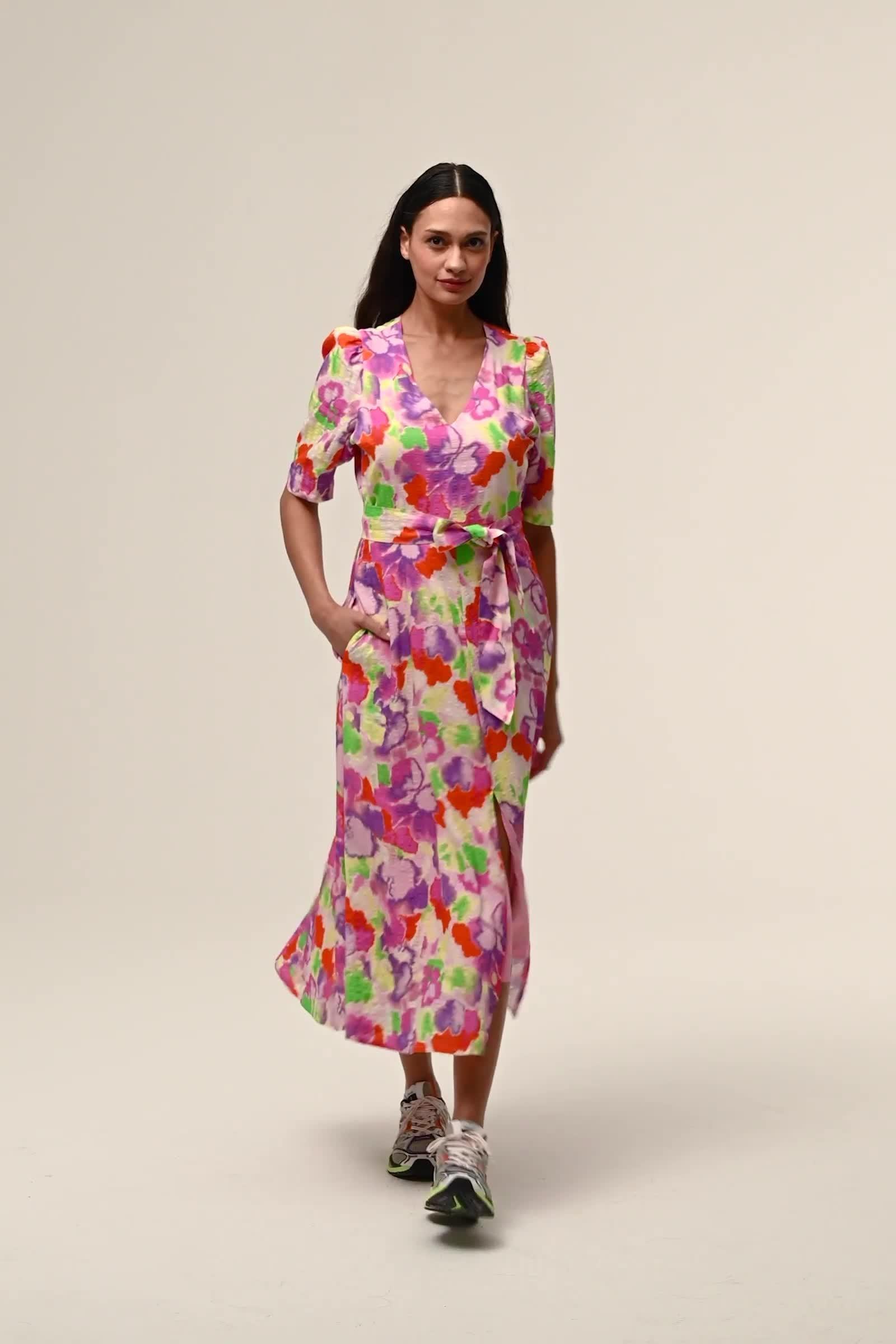 CKS Dames - FARGOS - robe midi - multicolore